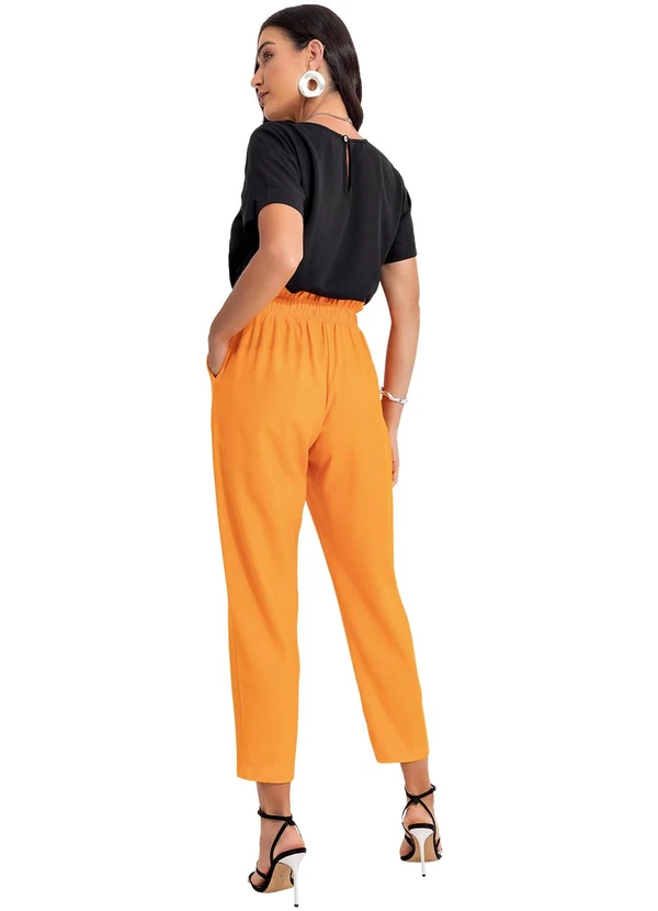 Fakini - Calça Alfaiataria Laranja 4