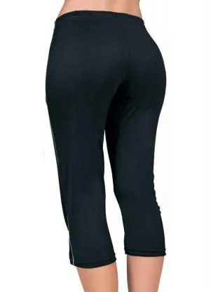 Moda Pop - Calça Corsário em Helanca Preta - MODA POP
