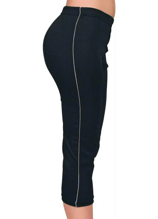 Moda Pop - Calça Corsário em Helanca Preta