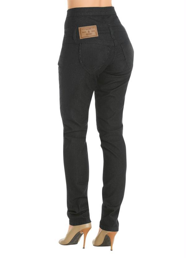 Outlet - Calça Jeans Escuro Cintura Alta 2