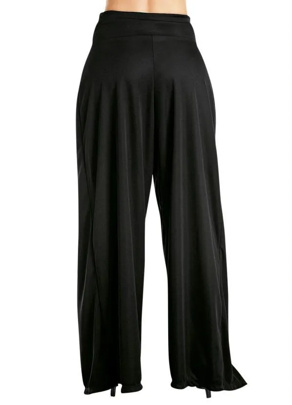 Moda Pop - Calça Preta Pantalona 9