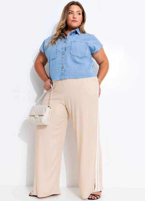 Quintess - Blusa Azul Claro em Jeans 3