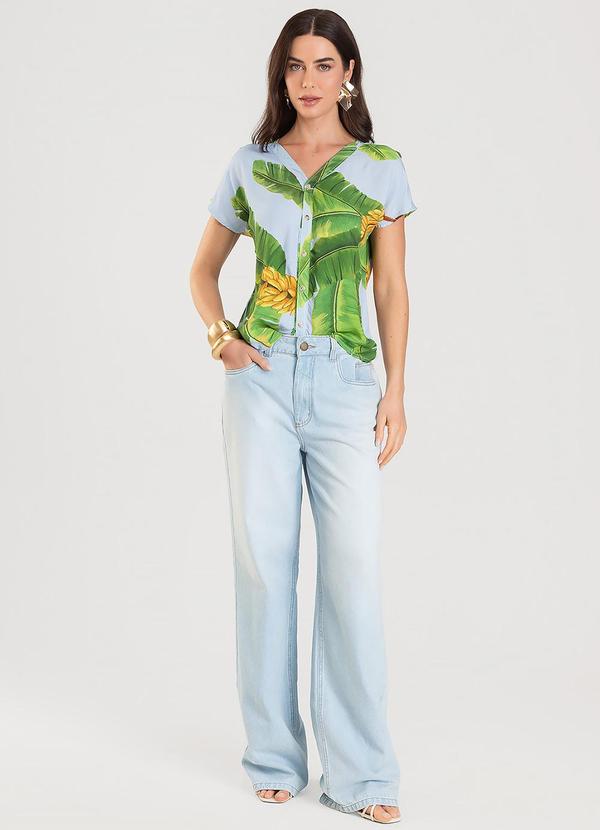 Select - Blusa Feminina Estampada Verde 3