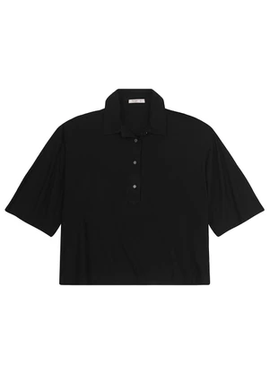 Secret Glam - Blusa Manga Curta Plus Size Preto - SECRET GLAM