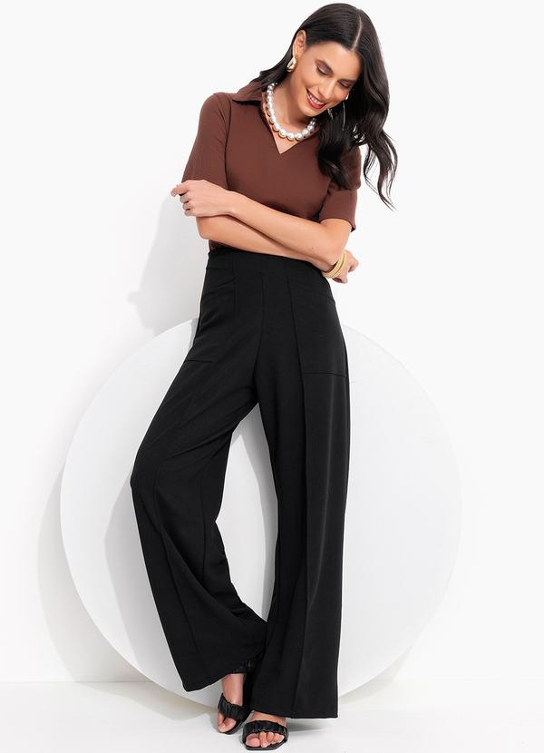 Quintess - Blusa Marrom em Gaze de Algodão 5