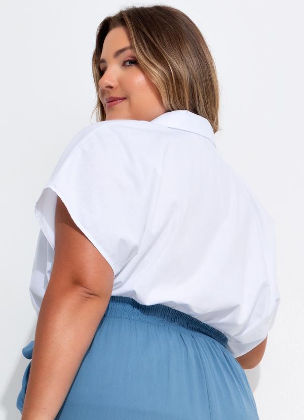 Quintess - Blusa Off White em Tricoline 11