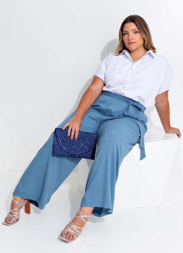 Quintess - Blusa Off White em Tricoline 15