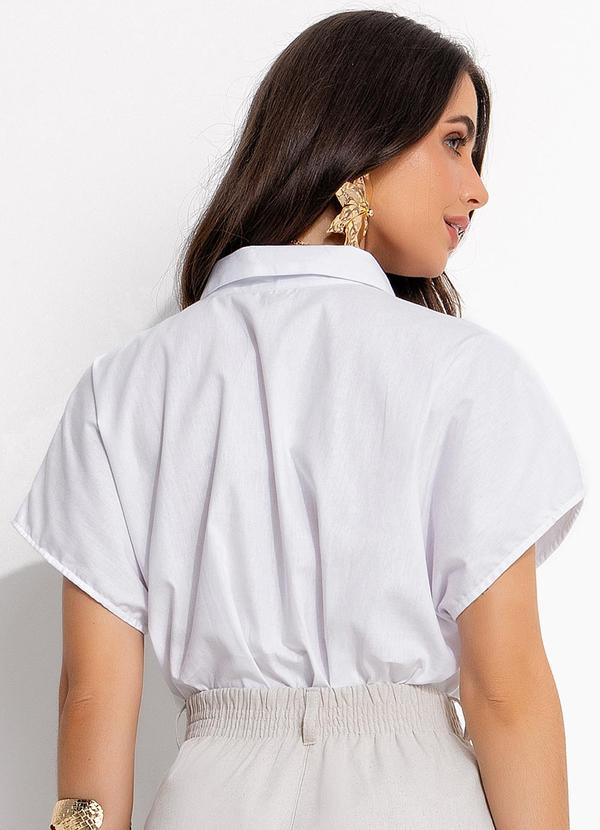 Quintess - Blusa Off White em Tricoline 2