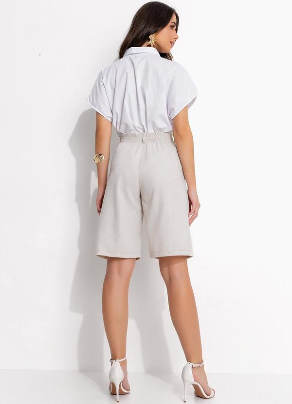 Quintess - Blusa Off White em Tricoline 5