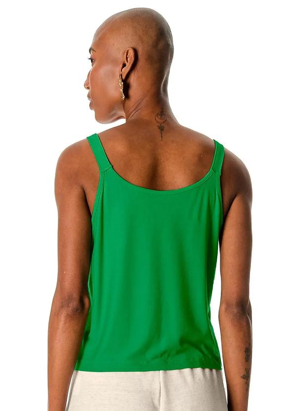 Rovitex - Blusa sem Manga Decote V Feminina Verde 2