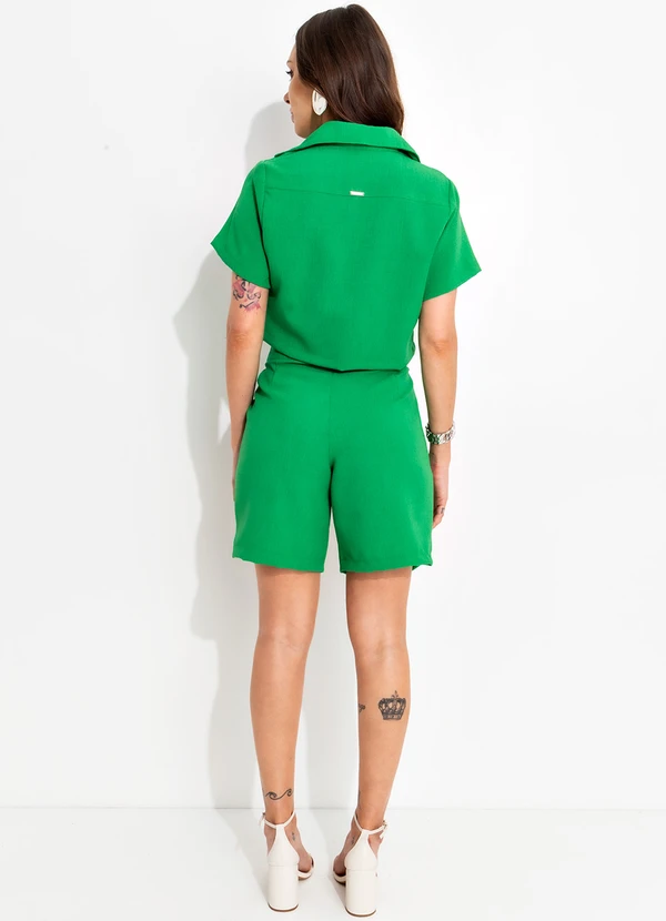 Bimini - Blusa Verde em Alfaiataria 5