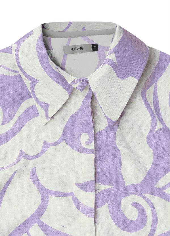 Malwee - Camisa Arabesco Ampla Lilás 2