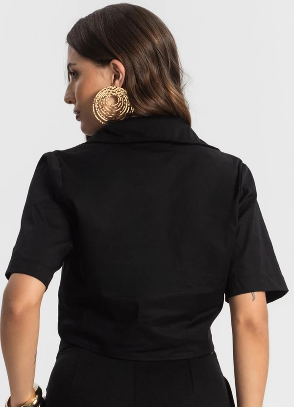 Endless - Camisa Cropped Preto 2