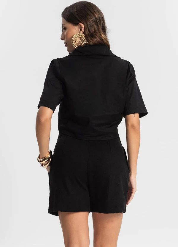 Endless - Camisa Cropped Preto 4