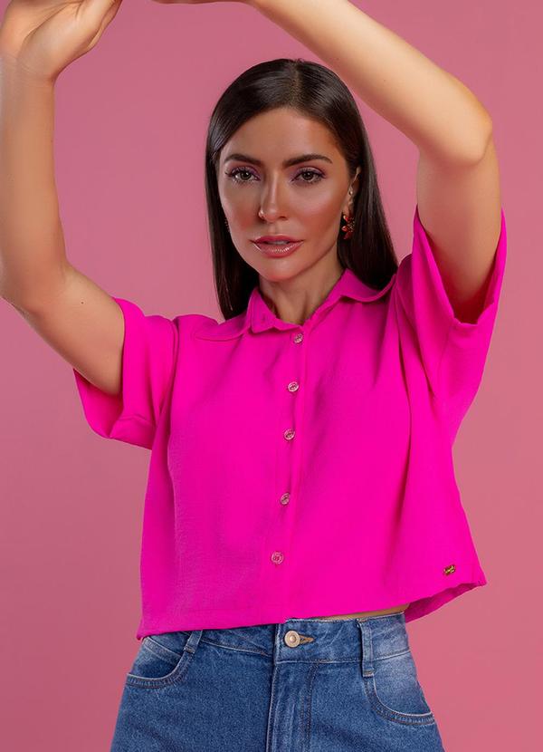 Angel - Camisa Cropped  Rosa