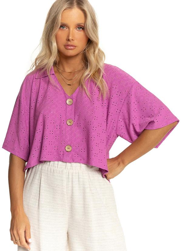 Endless - Camisa de Laise Feminina Roxo