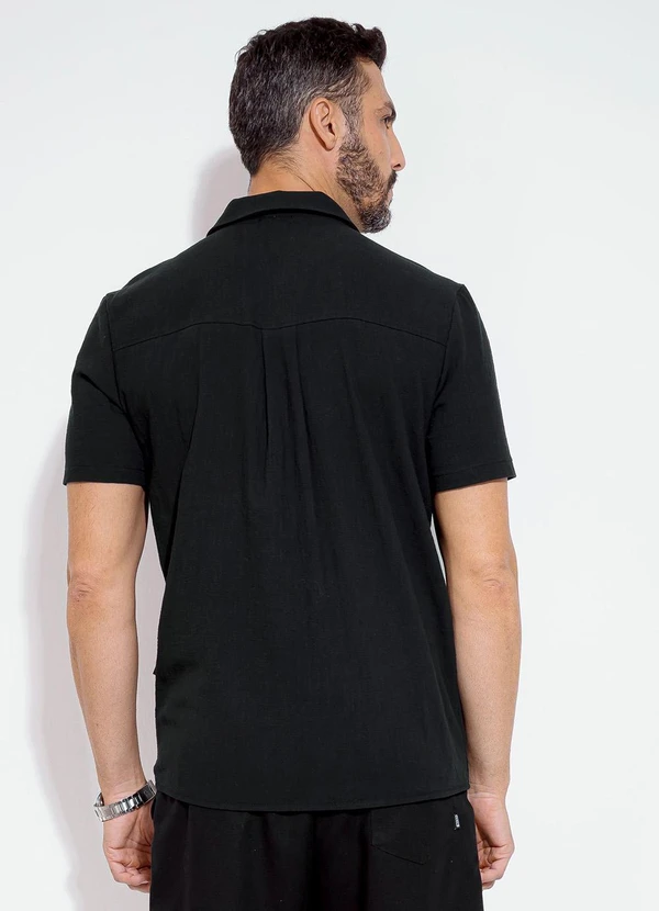 Exco - Camisa em Algodão Preto 2