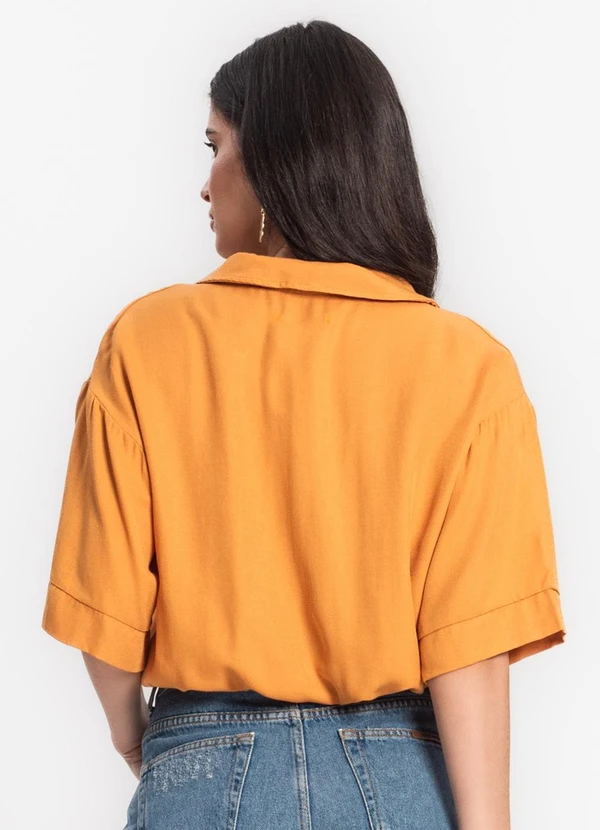 Endless - Camisa Feminina com Bolso Marrom 2