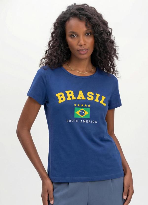 Camisa Feminina Copa do Mundo Azul - Essendi