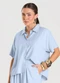 Dianna - Camisa Feminina em Tecido de Viscose Azul - variação: Azul