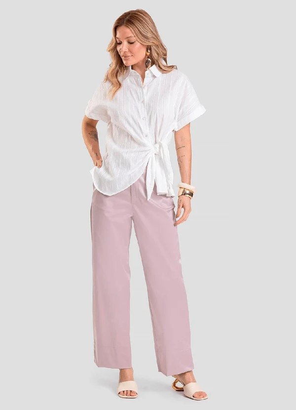 Dianna - Camisa Feminina em Tricoline Bege 3