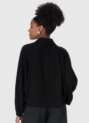 Malwee - Camisa Feminina em Viscose Preto - MALWEE