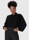 Malwee - Camisa Feminina Tropical em Viscose Rosa - variação: Preto