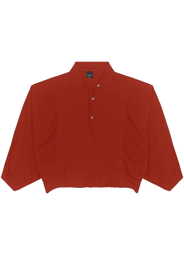 Malwee - Camisa Feminina em Viscose Terracota 3