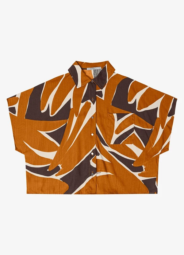 Endless - Camisa Feminina Estampada Marrom 3