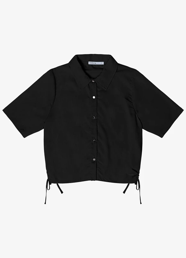 Endless - Camisa Feminina Gola Dupla Preto 5