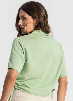 Endless - Camisa Feminina Gola Dupla Verde - ENDLESS