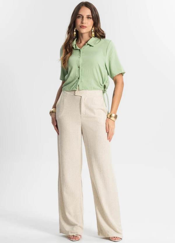 Endless - Camisa Feminina Gola Dupla Verde 3