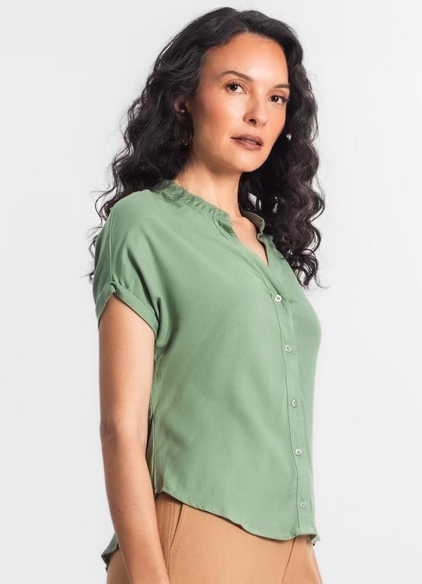 Select - Camisa Feminina Gola Padre Manga Curta Verde 4