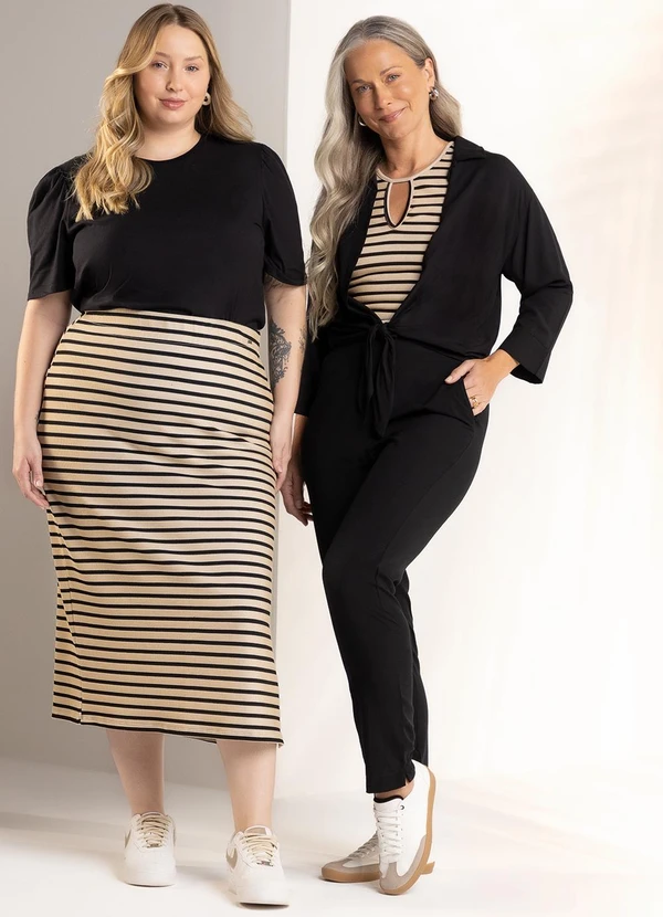 Marialícia - Camisa Feminina Laco Frontal Preto 2