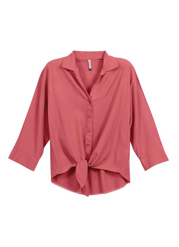 Marialícia - Camisa Feminina Laco Frontal Rosa 1