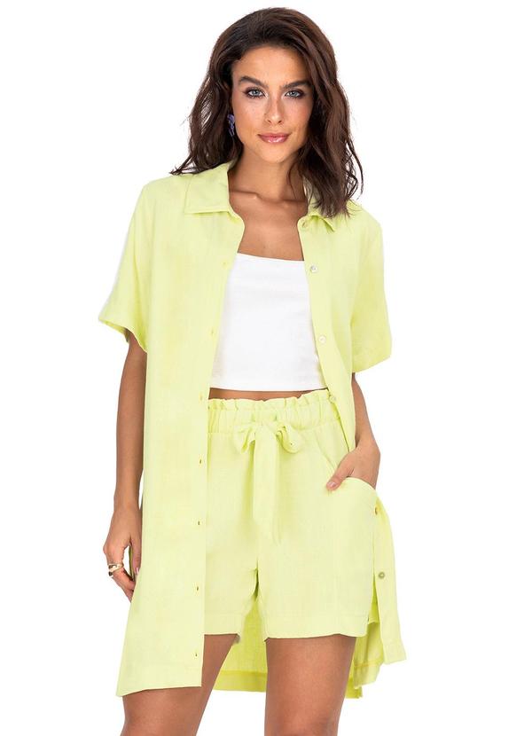 Endless - Camisa Feminina Linho Strong Verde