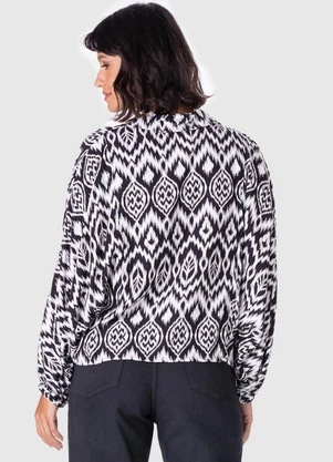Malwee - Camisa Feminina Paisley em Viscose Branco - MALWEE