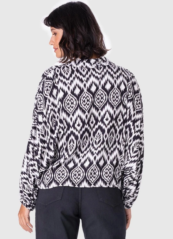 Malwee - Camisa Feminina Paisley em Viscose Branco 2