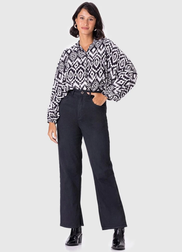 Malwee - Camisa Feminina Paisley em Viscose Branco 3