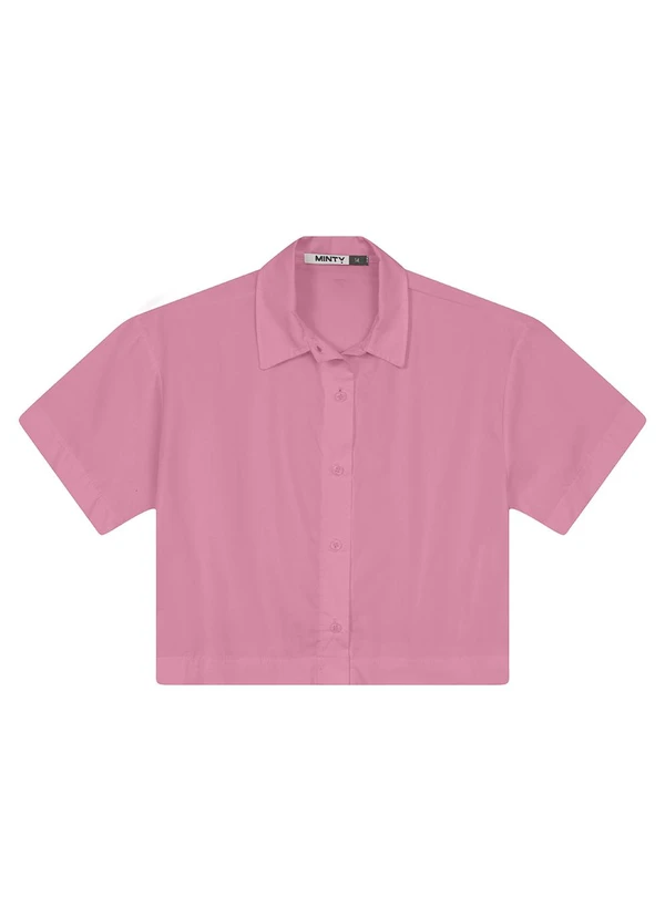 Minty - Camisa Feminina Tricoline Rosa