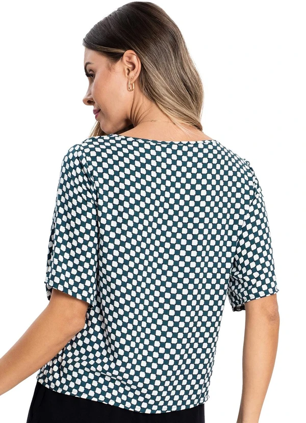 Rovitex - Camisa Feminina Viscose Creponada Verde 2