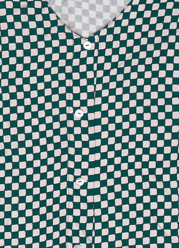 Rovitex - Camisa Feminina Viscose Creponada Verde 5