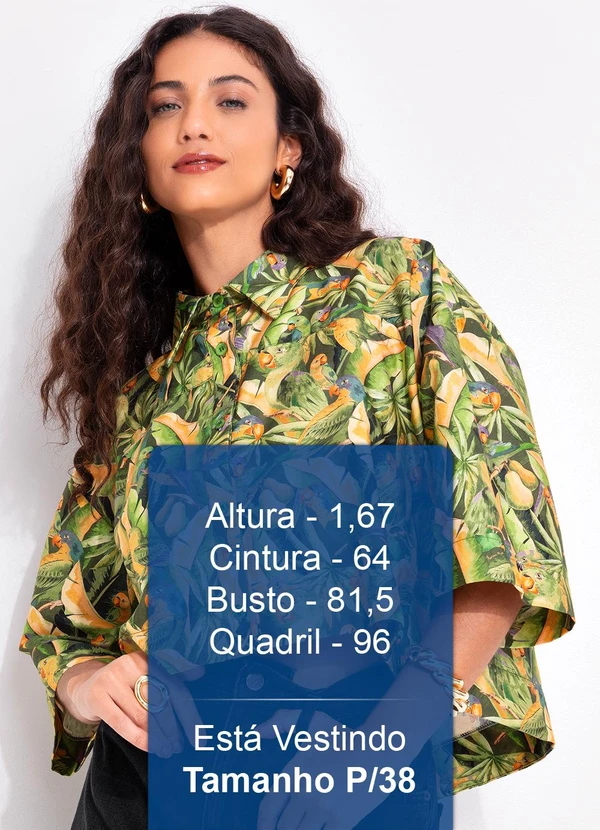 Farm - Camisa Floresta de Passarinho Verde 5