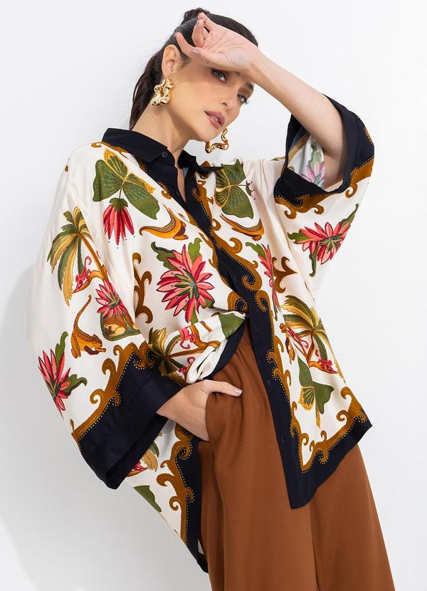 Farm - Camisa Lenço Amazonia Chic
