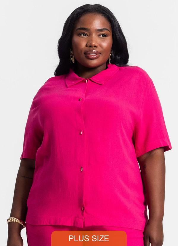 Secret Glam - Camisa Linho Strong Feminina Rosa
