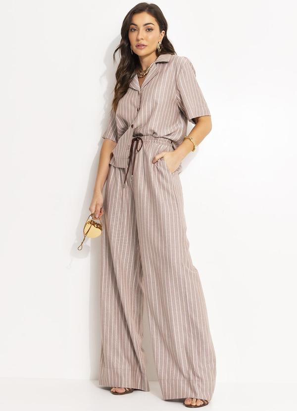 Colcci - Camisa Listrada Bege 3