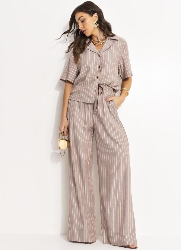 Colcci - Camisa Listrada Bege 7