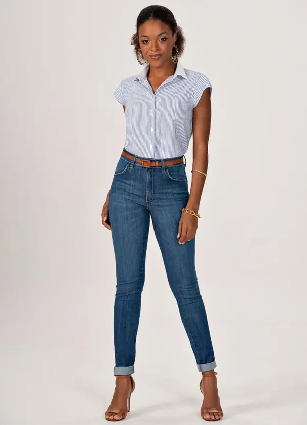 Principessa - Camisa Listrada com Manga Copinho Drica 3