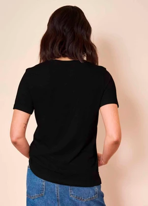 Doce Trama - Camisa Manga Curta Cozy Winter Preto - DOCE TRAMA