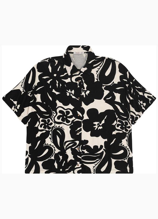 Secret Glam - Camisa Manga Curta Plus Size Preto 2